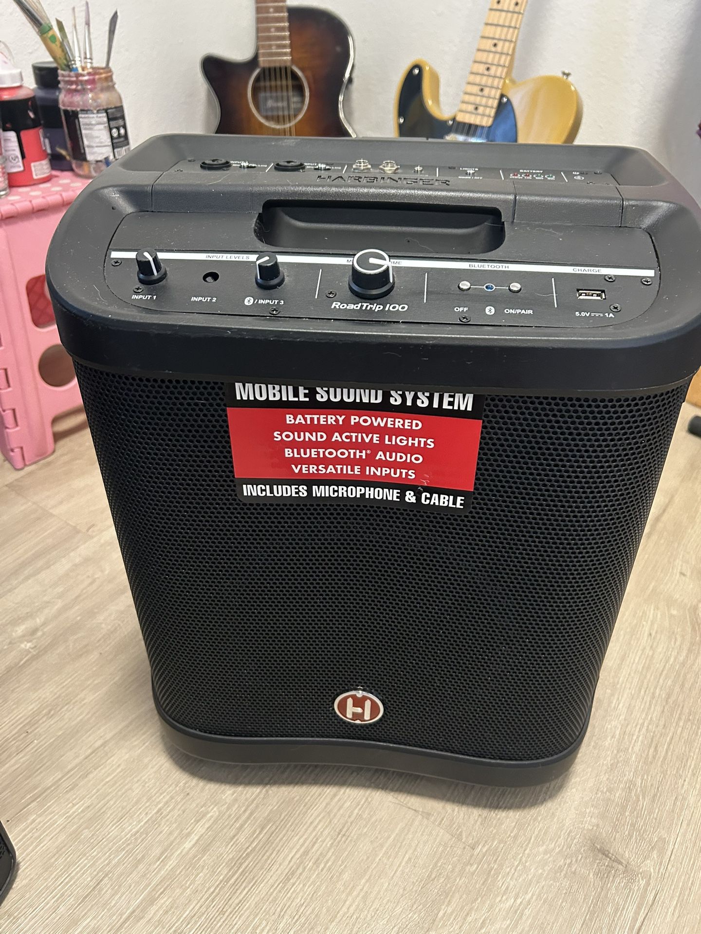 Harbinger Roadtrip 100 Mobile Sound System No AC Power Cord Cable
