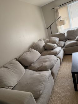 Beige cloud couch