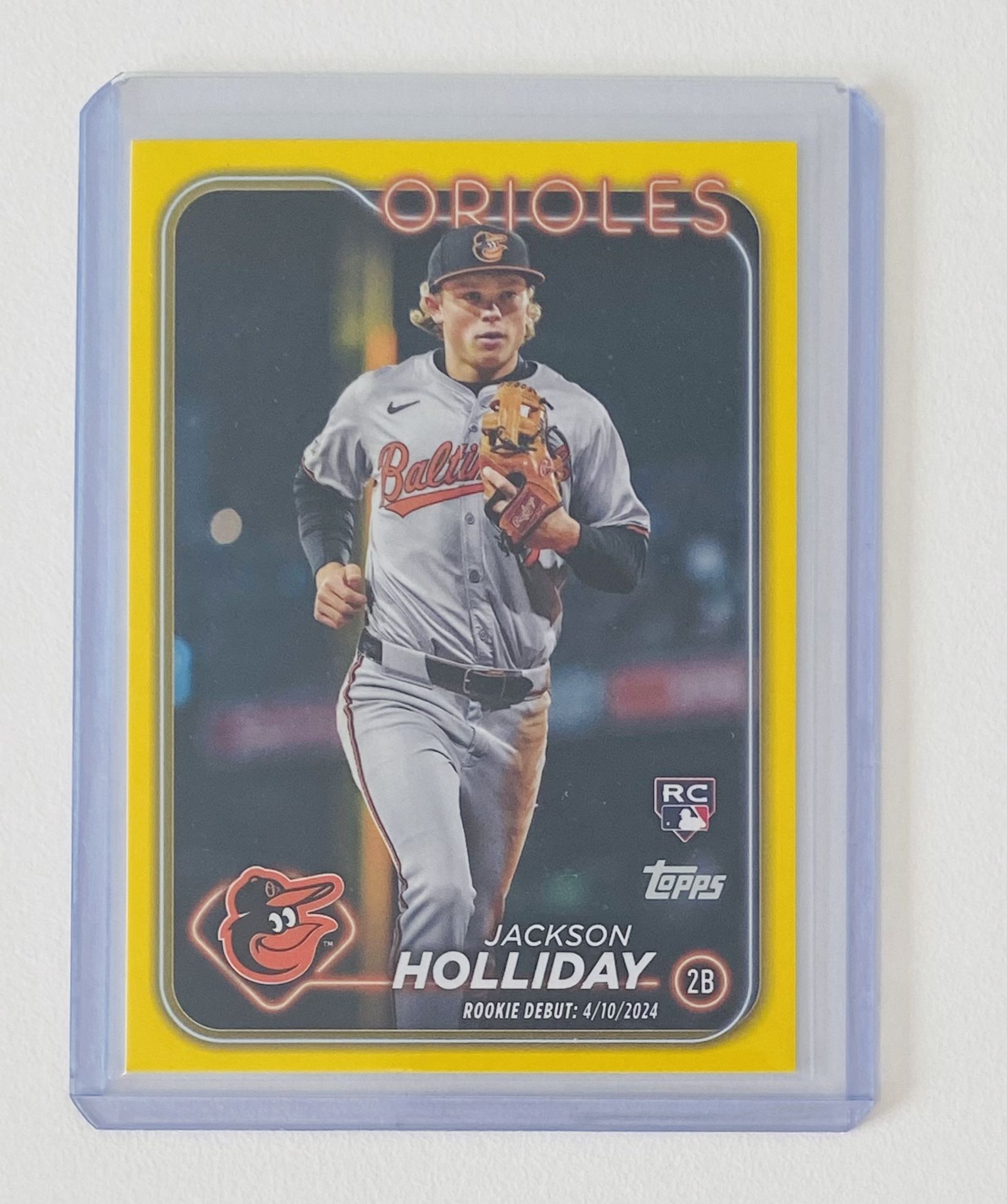 2024 Topps Update Series - Rookie Debut Jackson Holliday #US97 Yellow (RC)