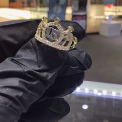10k Gold Size 7 Crown 15 Ring Available In Stock ..