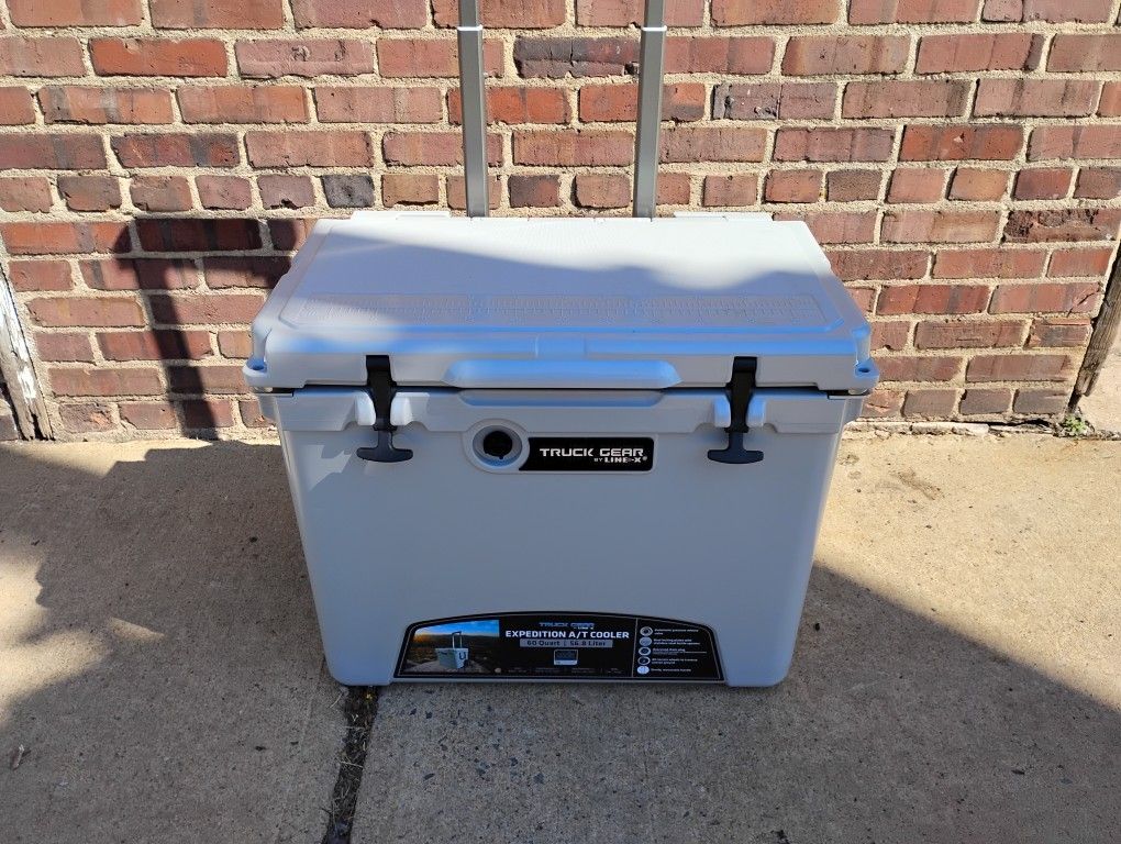 60qt Rolling Cooler With Accessories NEW 