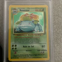 1999 Pokémon Portuguese Venusaur-holo Psa 5