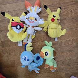 Lot Of Pokémon Stuffies