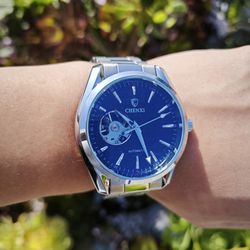2024 Fashion Luminous Mechanical Watch Waterproof Stainless Steel For Men Reloj