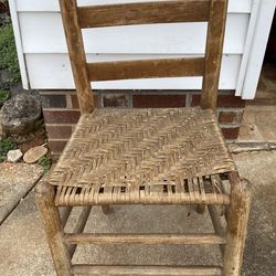 Vintage woven bottom Chair