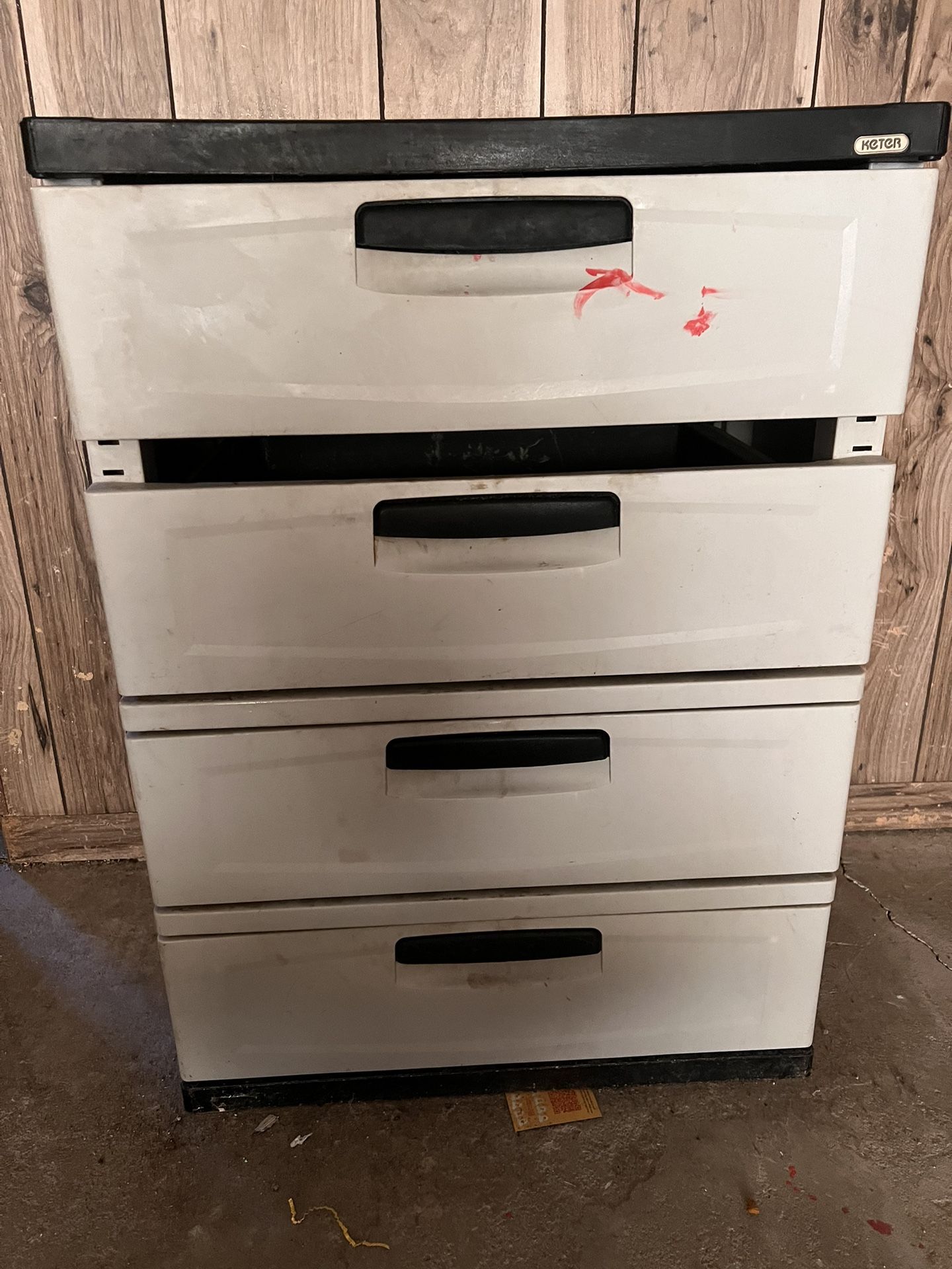 Keter 4-Drawer Plastic Storage Cabinet