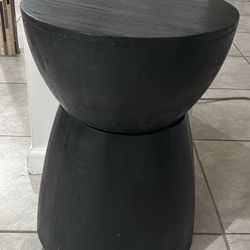 Wooden Drum Like Table 