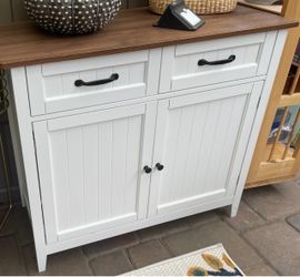 Kitchen Sideboard Buffet Cabinet, 32'' H Large Kitchen Storage