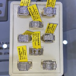 10k Gold Men’s Real Diamond Rings 50% Off!! Starting At $1500!!