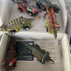Set Of 6 Dinosaur 🦕 Cars