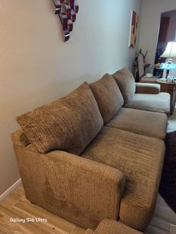 Cozy love seat and couch