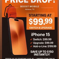 Why pay more? Save up to $150 instantly on the iPhone 15!
