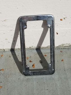 Chrome Motorcycle license plate holder