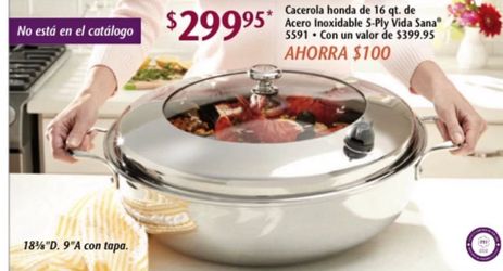 Cacserola 16 Qts  Vida Sana Princess house 