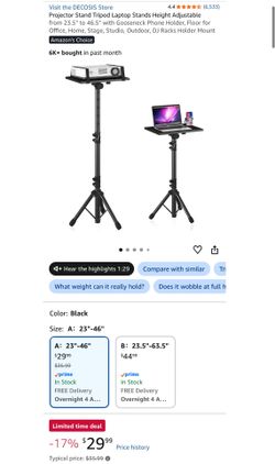 projector and stand