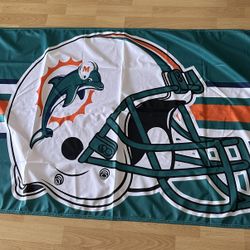 Vintage Miami Dolphins Flag/Banner 3FTx5FT Brand New