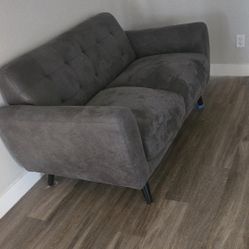 Grey Love Seat couch 