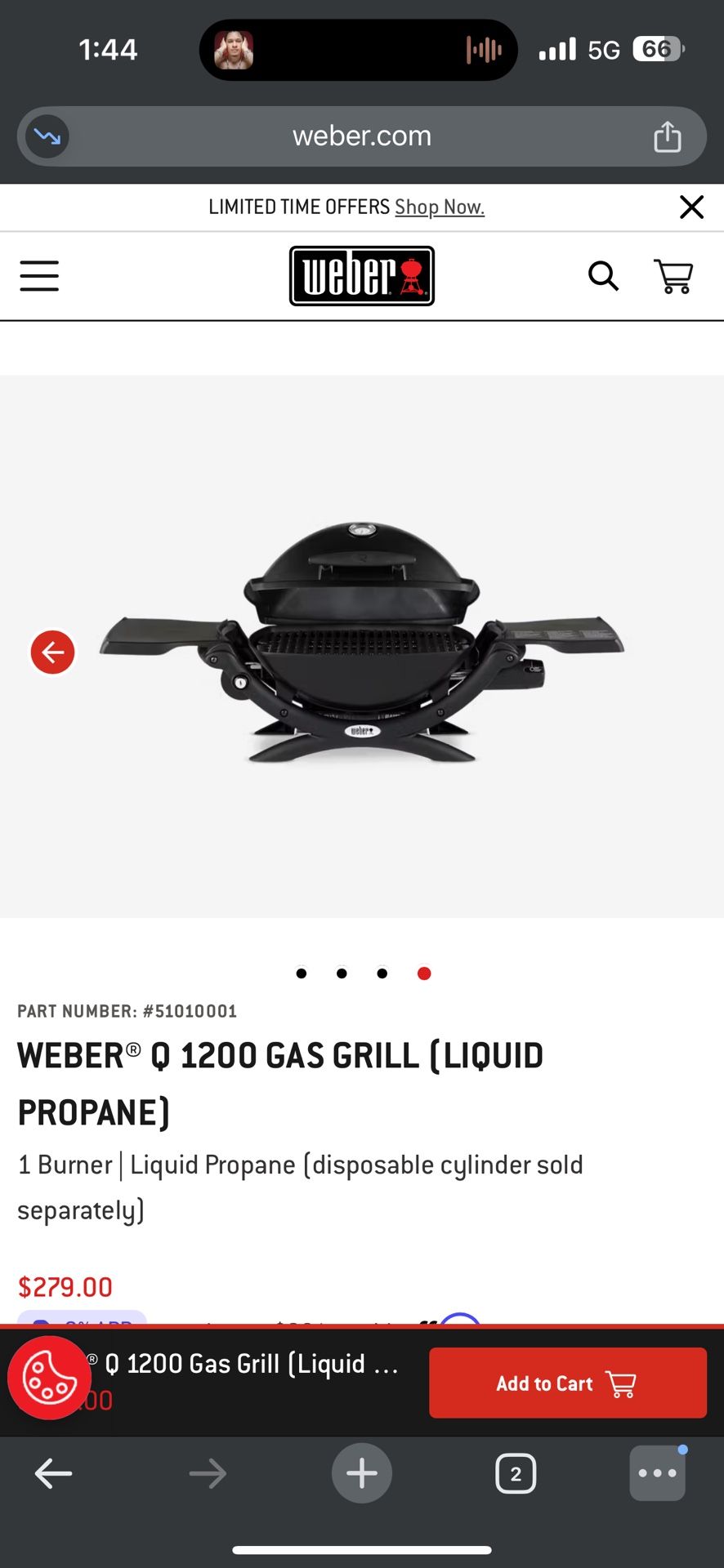 BRAND NEW IN THE BOX WEBER BBQ
