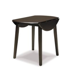 Signature Design By Ashley Small Round Drop Leaf Dining Table, Brown