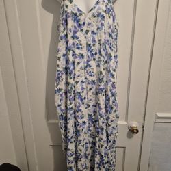NWOT Lovestich Maxi Dress, Size M/L, Cotton, Floral