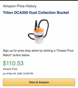 Dust Collection By Triton 5 Gallons $60