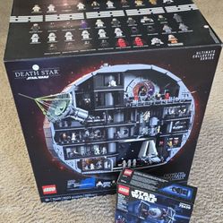 Lego Star Wars UCS Death Star 75419 and 40771 TIE Fighter with Imperial Hanger Rack New!
