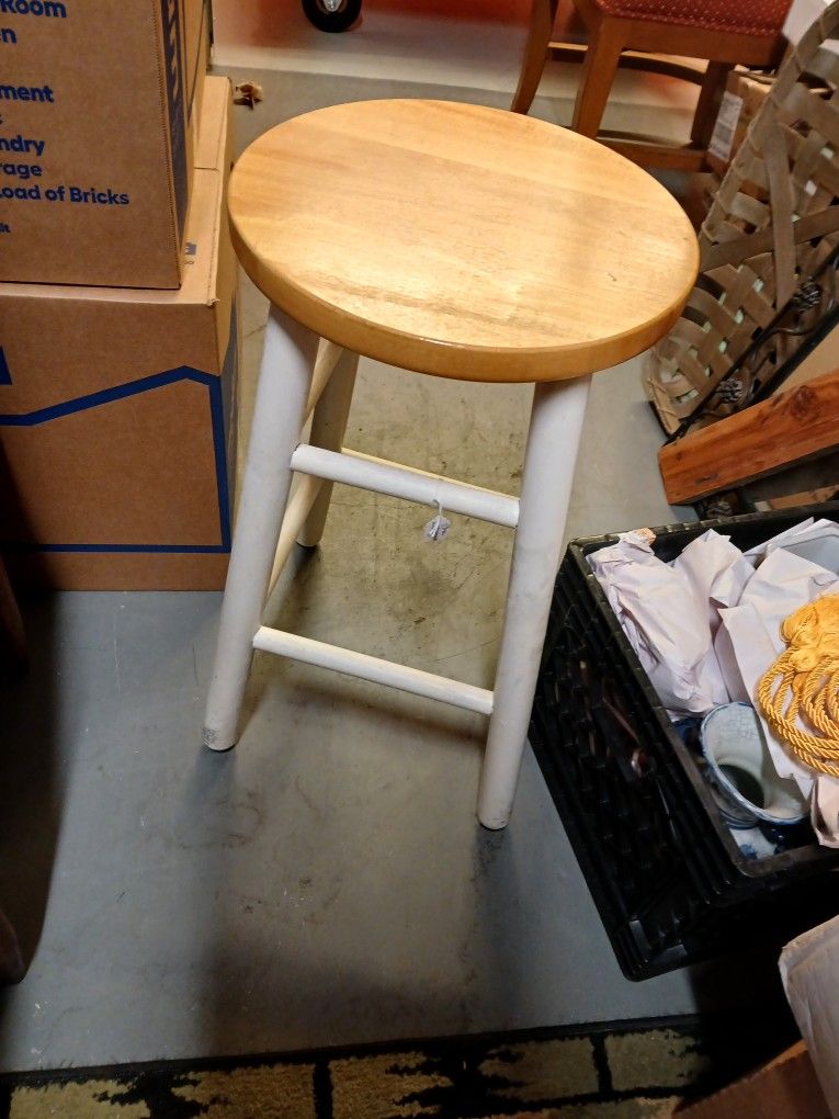 Short Wooden Stool