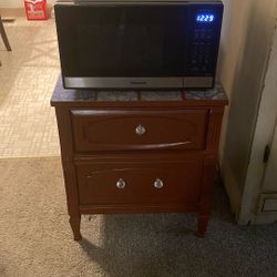 Microwave and End Table  -$20 For Both