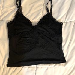 Lace Black Cami Tank Top