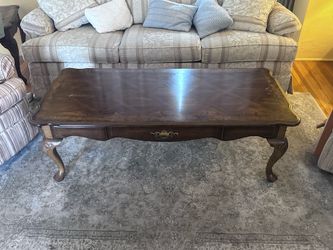 Coffee table with matching end tables