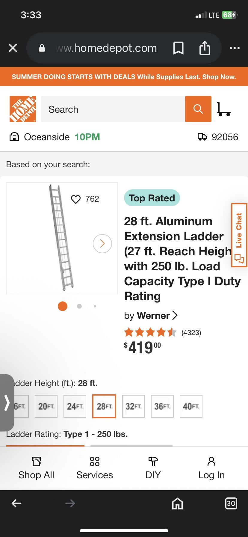 28 Ft Ladder