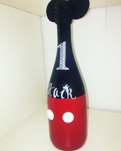 Personalized champagne bottle