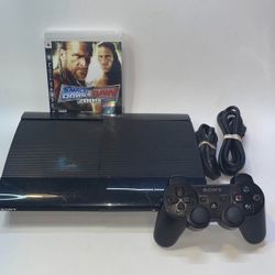 Sony PlayStation 3 PS3 Super Slim 456GB Console W/ Controller (Read Description) 