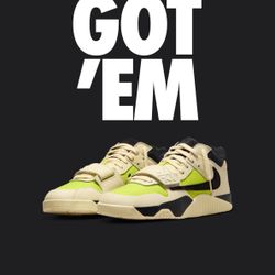 Travis Scott X Nike Cj1 T-Rexx Bright Cactus SZ. 12 & 13