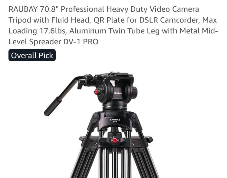 RAUBAY DV-1 Video Camera Tripod