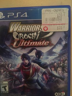 Sony PlayStation ps4 warriors ora chi 3