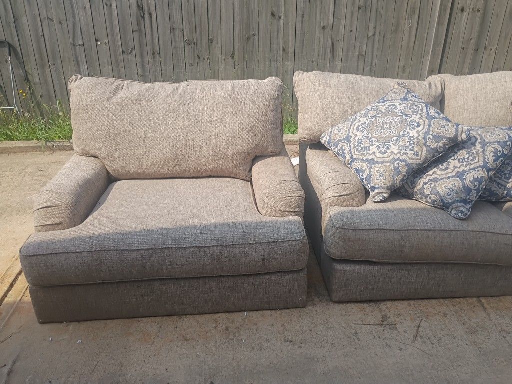 sofa and chair set