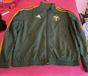 PORTLAND TIMBERS NEW MEN'S LONG SLEEVE REVERSIBLE ANTHEM JACKET