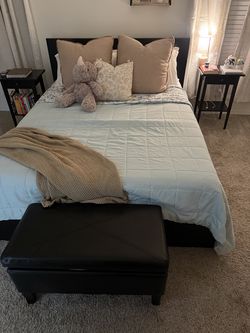 Bed Frame And 2 Side Tables