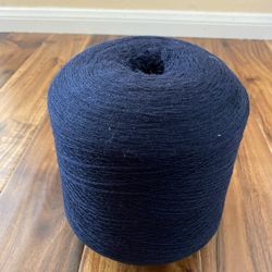 Soft Cone Yarn Black 80% Wool 20% Nylon 870g 1 LB 15oz