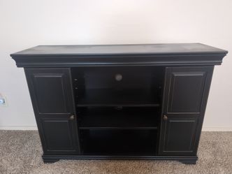 Black Wood TV Stand Media Console