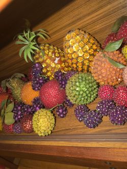 Huge Vintage Sequin Fruit Collection