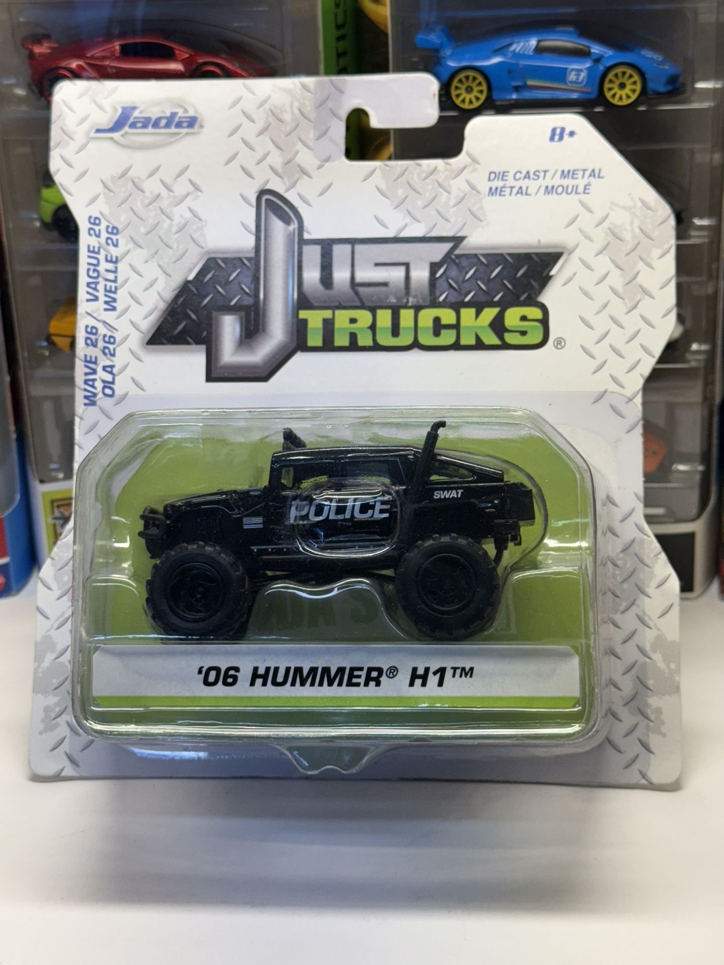 🚨 JADA Toys 1:64 - Black Swat Police 06’ Hummer H1 - Just Trucks - Die Cast 🚨