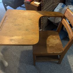 Vintage School Desk 