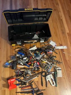 DEWALT ROLLING TOOL BOX WITH ASSORTED HAND TOOLS #2
