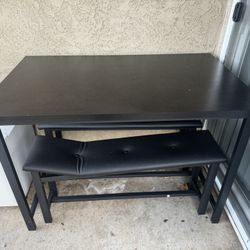 Black Dinner Table Only 