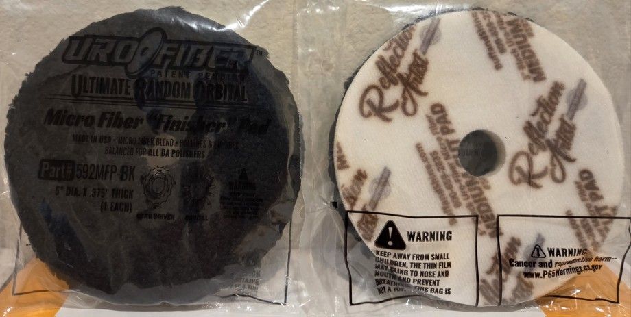 NEW 5" Buff and Shine Uro-Fiber Microfiber Finisher Pads - Made in USA - Auto Detailing Supplies - Info Below in Description 