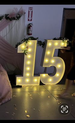 Marquee Letters “GiGI 15”