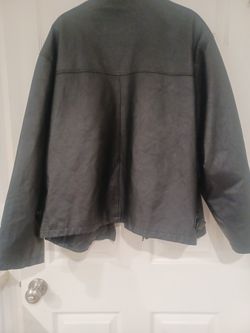  Black Leather Jacket Sz 2 X