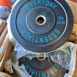 New Pair Of 45 Pounds Bumper Weights